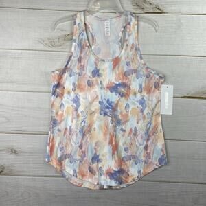 MARIKA Tank Top Womens L Multicolor Abstract Print Racerback Gym Loungewear NWT
